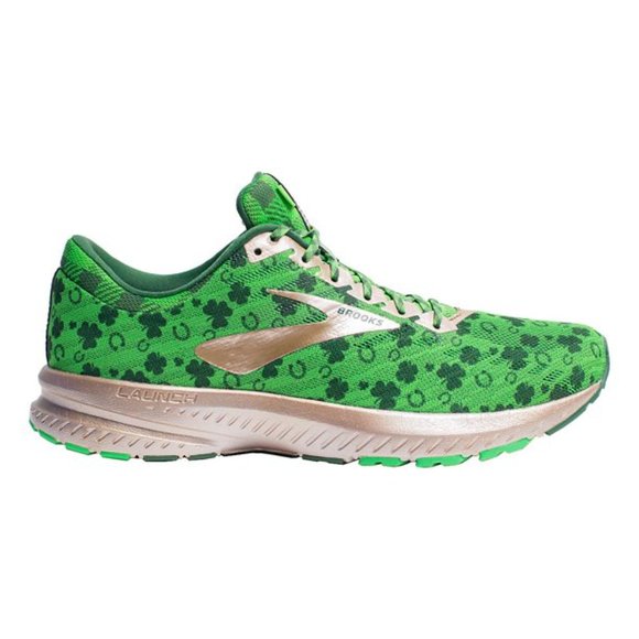 Brooks Shoes - Brooks Womens Launch 6 1202851B349 Green Gold Shamrock Running Shoes Size 9